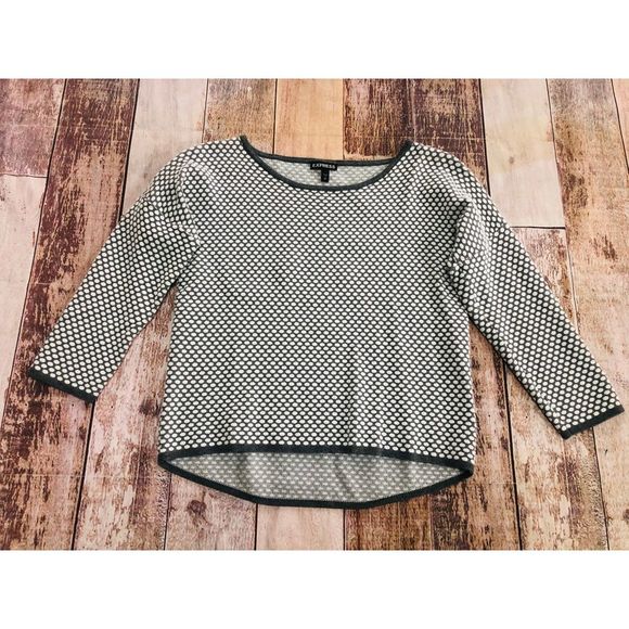 Express knit‎ polka dot pattern top size S - Picture 1 of 7